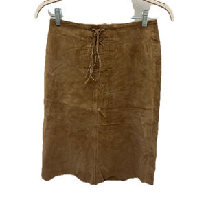River Island Faux Suede Skirt